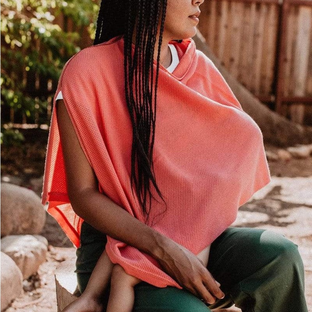 We Are Amma nursing cover in coral